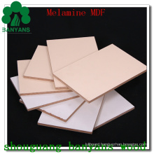 18mm Melamine Laminated MDF, Wood Grain and Solid Color Melamine Coated MDF Board
